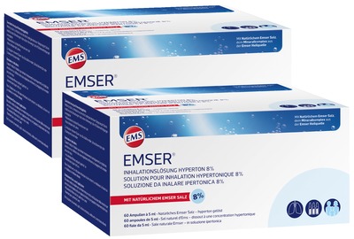 EMSER Inhalationslösung Hyperton 8% 120X5 ml Inhalationsampullen