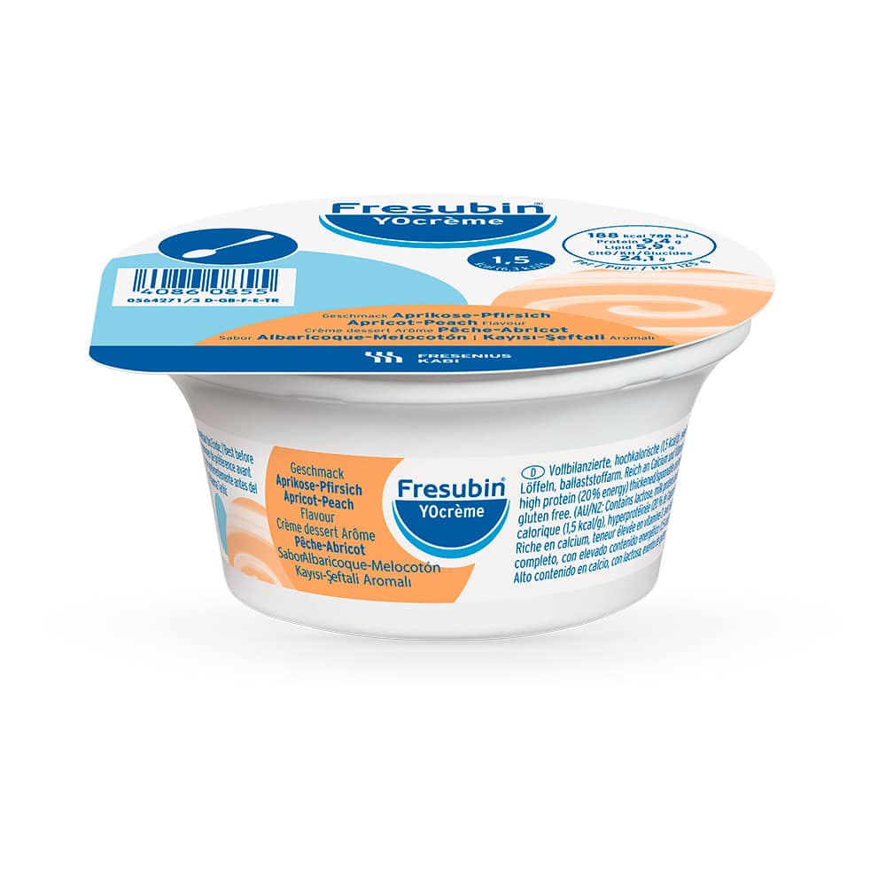 FRESUBIN YOcreme Aprikose Pfirsich 24X125 g Creme