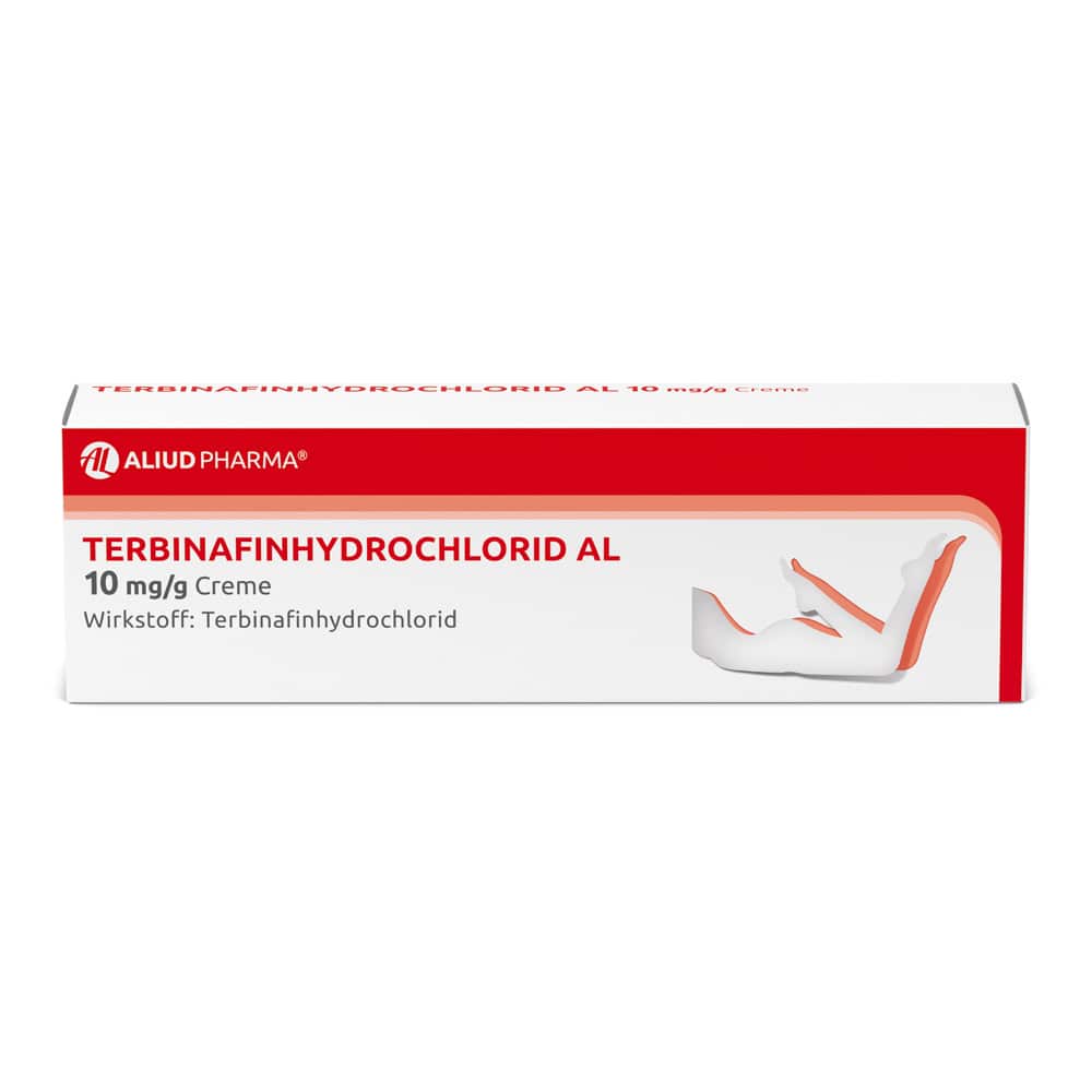 Terbinafinhydrochlorid AL 10 mg/g Creme bei Fußpilz