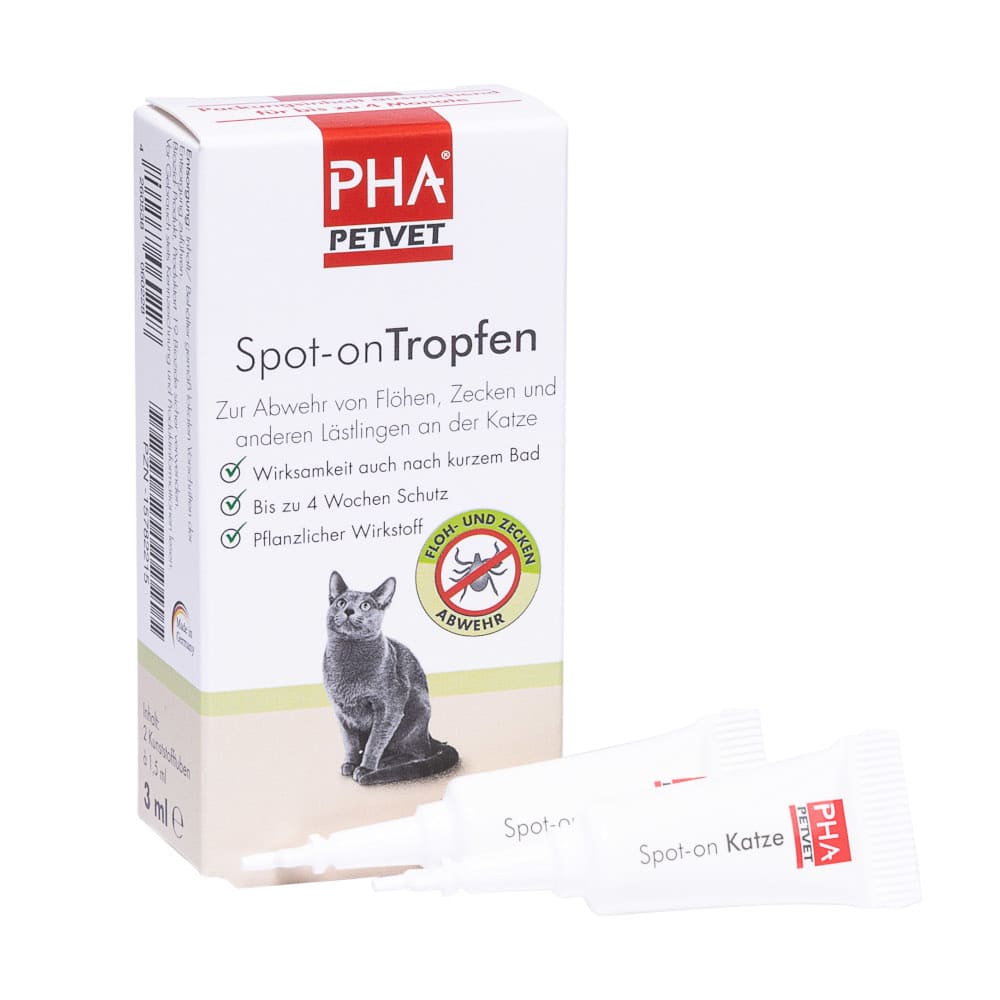 PHA Spot-on Tropfen für Katzen 2X1.5 ml Tropfen