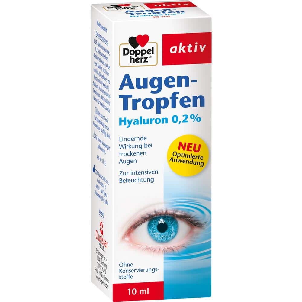 Doppelherz aktiv Augen-Tropfen Hyaluron 0,2% 10 ml Tropfen