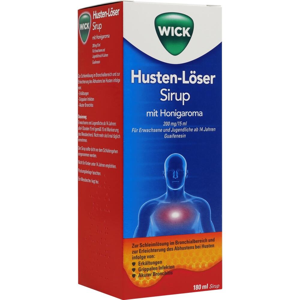 WICK Husten-Löser Sirup mit Honigaroma 180 ml Sirup