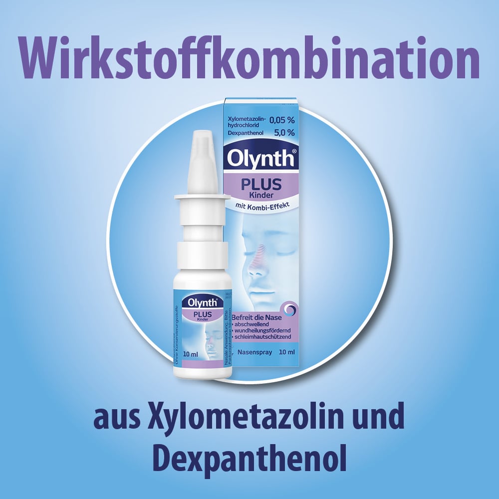 Olynth Plus 0,05%/5,0% Nasenspray für Kinder von 2-6 Jahren mit Schnupfen