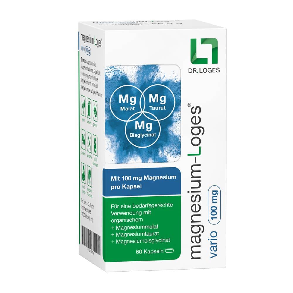 magnesium-Loges vario 100mg 60 St Kapseln
