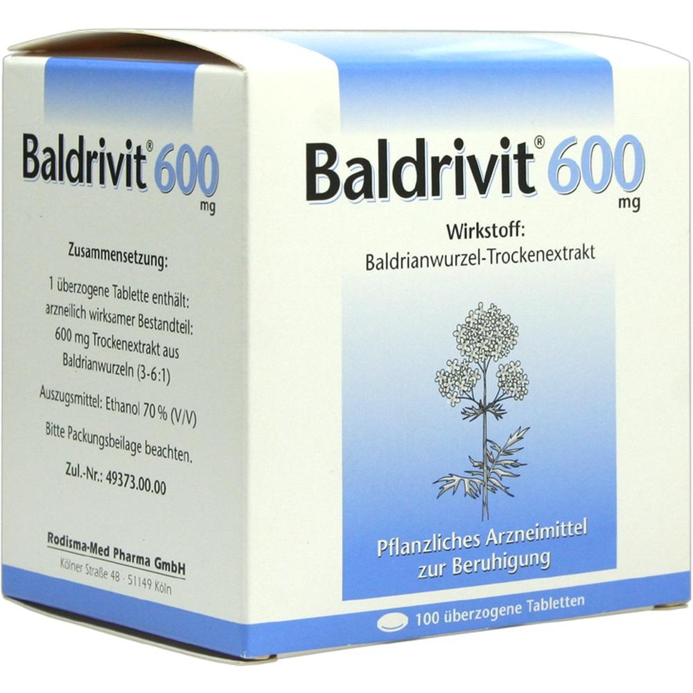Baldrivit 600mg 100 St Überzogene Tabletten