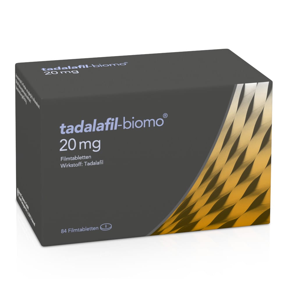 tadalafil-biomo 20mg Filmtabletten 84 St Filmtabletten