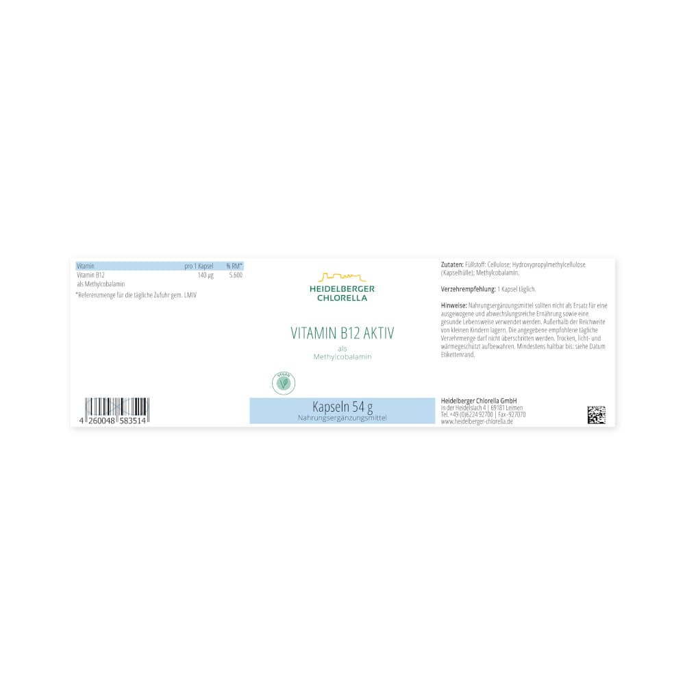 Vitamin B12 Aktiv Methylcobalamin Kapsel 120 St 120 St Kapseln