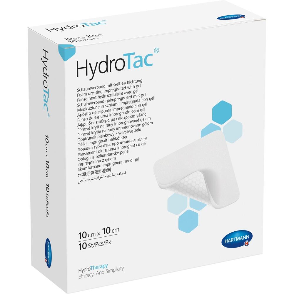 HYDROTAC Schaumverband 10x10 cm steril 10 St Verband