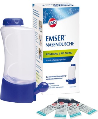 EMSER NASENDUSCHE mit 4 Beuteln NASENSPÜLSALZ 1 St Kombipackung