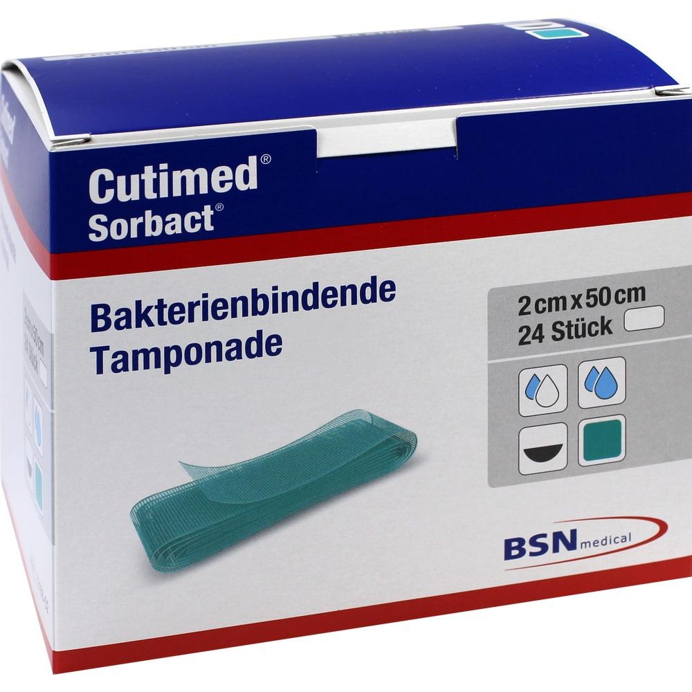 CUTIMED Sorbact Tamponaden 2x50 cm 24 St Tamponaden