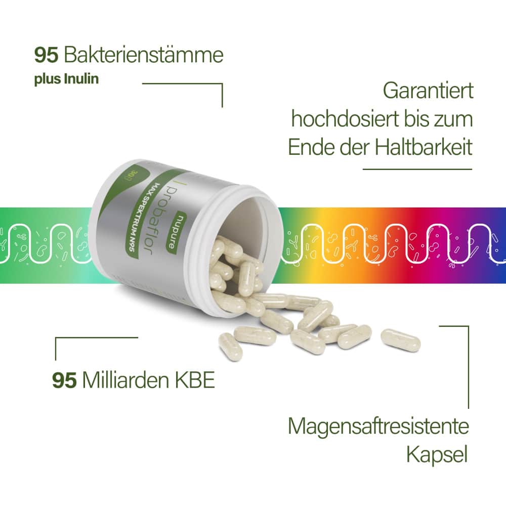 Nupure probaflor Max Spektrum N95 Kapseln 30 St 30 St Kapseln magensaftresistent