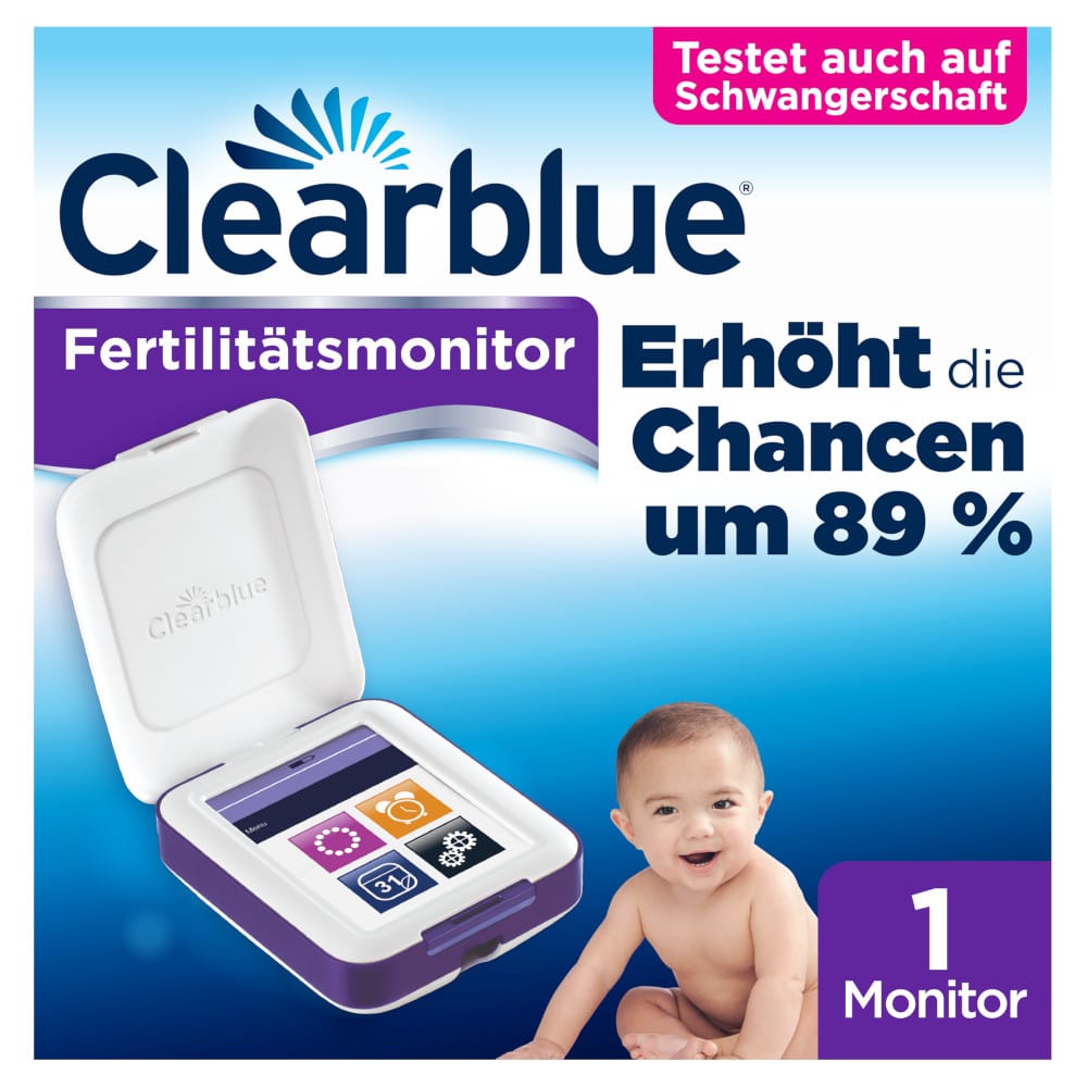 Clearblue Fertilitätsmonitor Advanced und Teststäbchen Set 1 Sparset