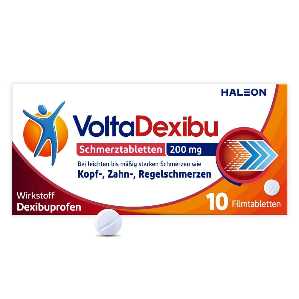 VoltaDexibu Schmerztabletten 200 mg 10 St Filmtabletten