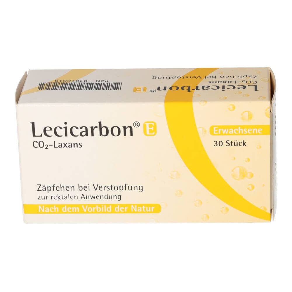 Lecicarbon E CO2-Laxans für Erwachsene 30 St Erwachsenen-Suppositorien