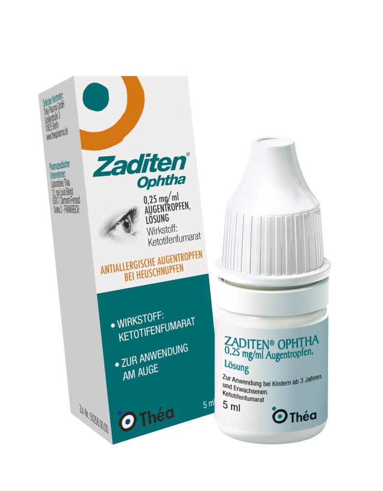 ZADITEN Ophtha 0,25 mg / ml 1X5 ml Augentropfen