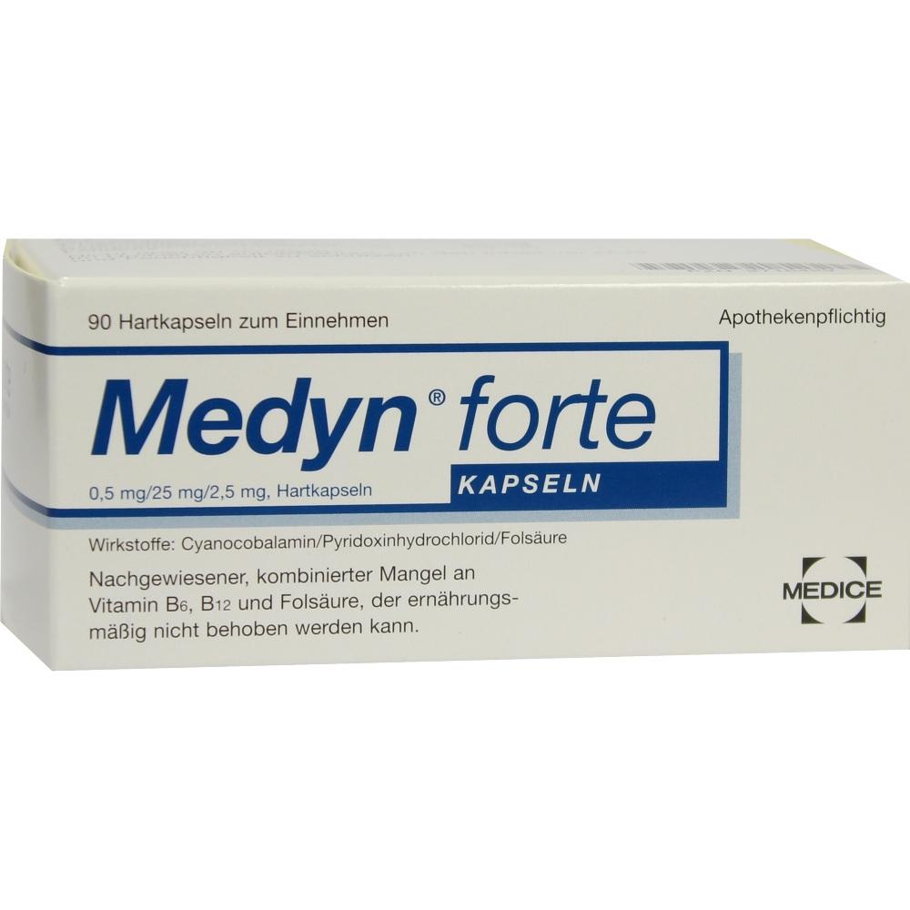 Medyn forte 90 bei Erschöpfung durch Vitamin-Mangel 90 St Hartkapseln
