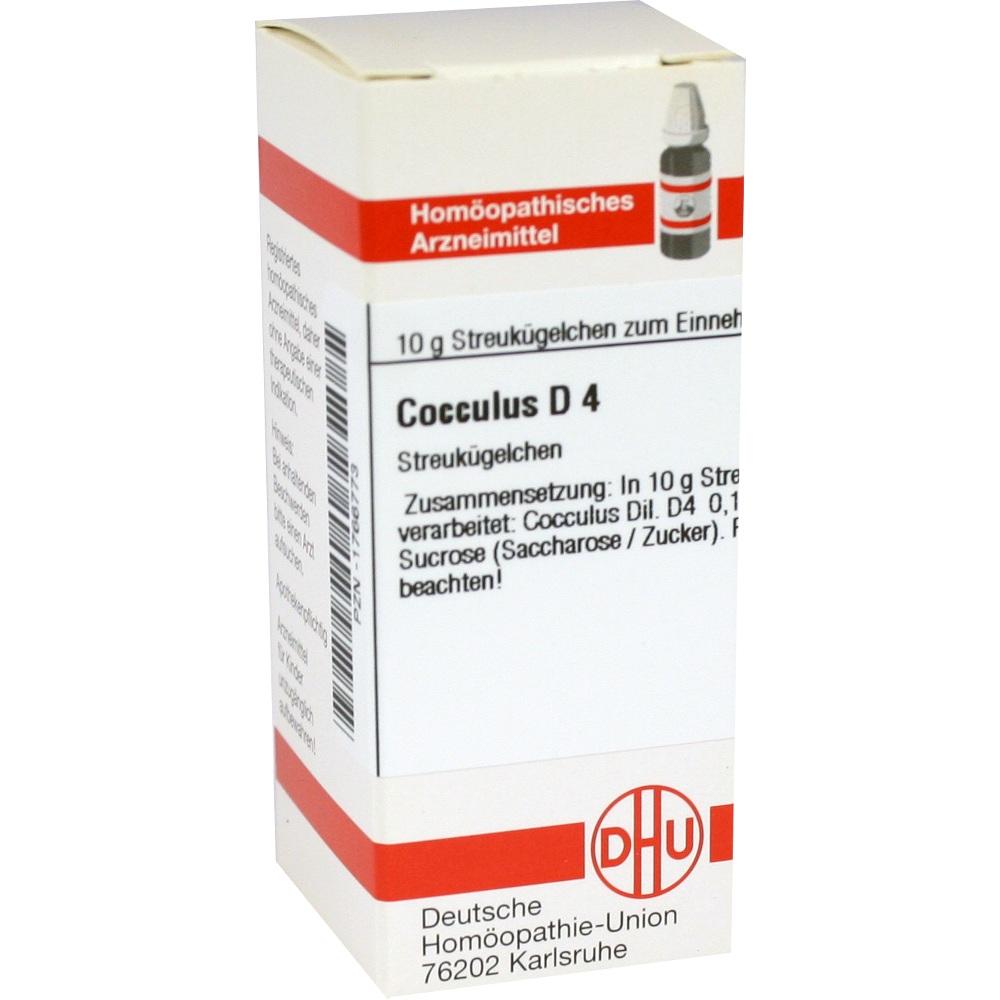 COCCULUS D 4 Globuli 10 g Globuli