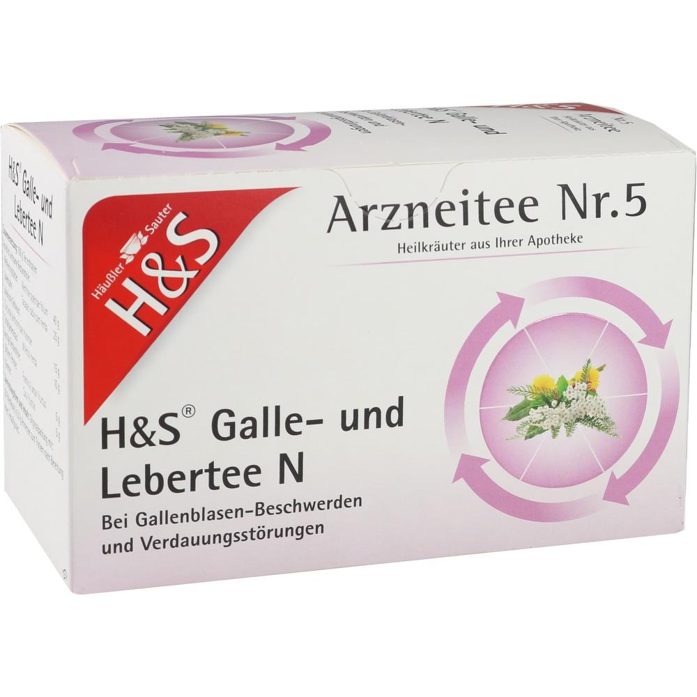 H&S Arzneitee Galle- und Lebertee N 20X2.0 g Filterbeutel