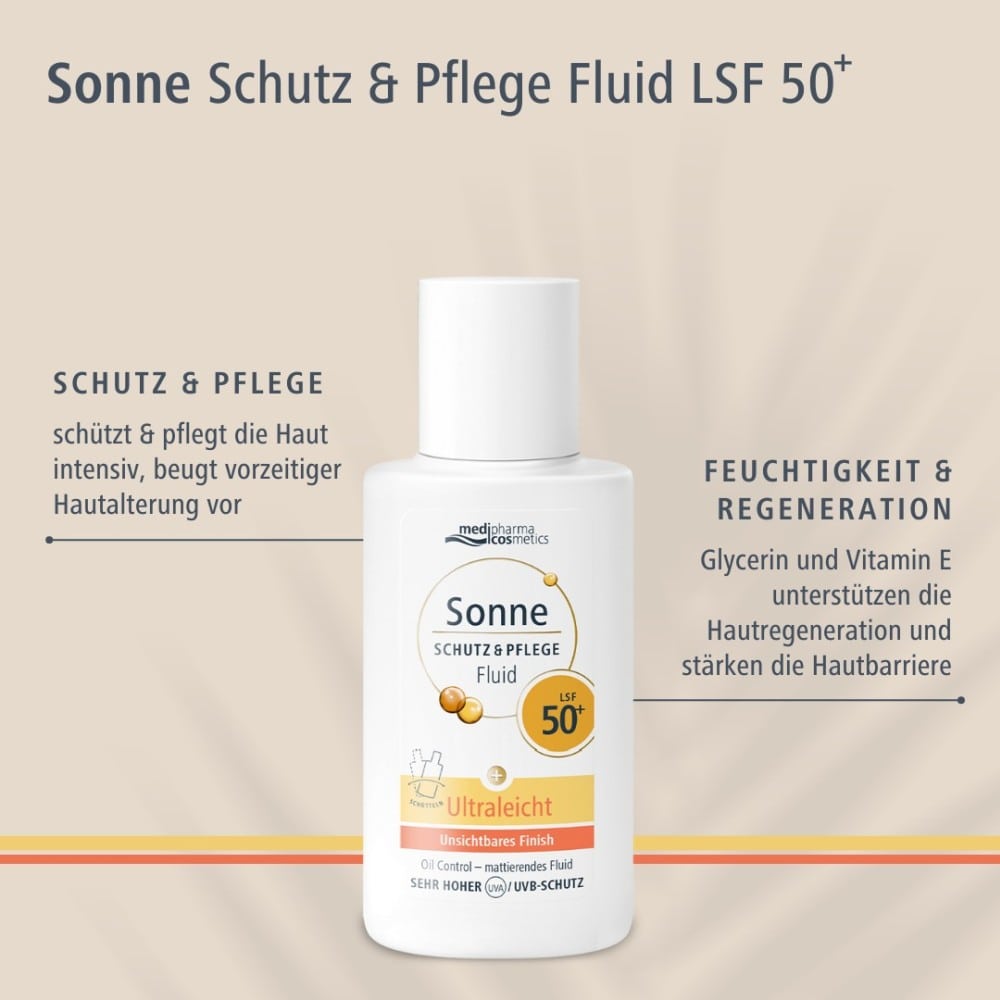 SONNE Schutz & Pflege Fluid Ultraleicht LSF 50+ 50 ml Lotion