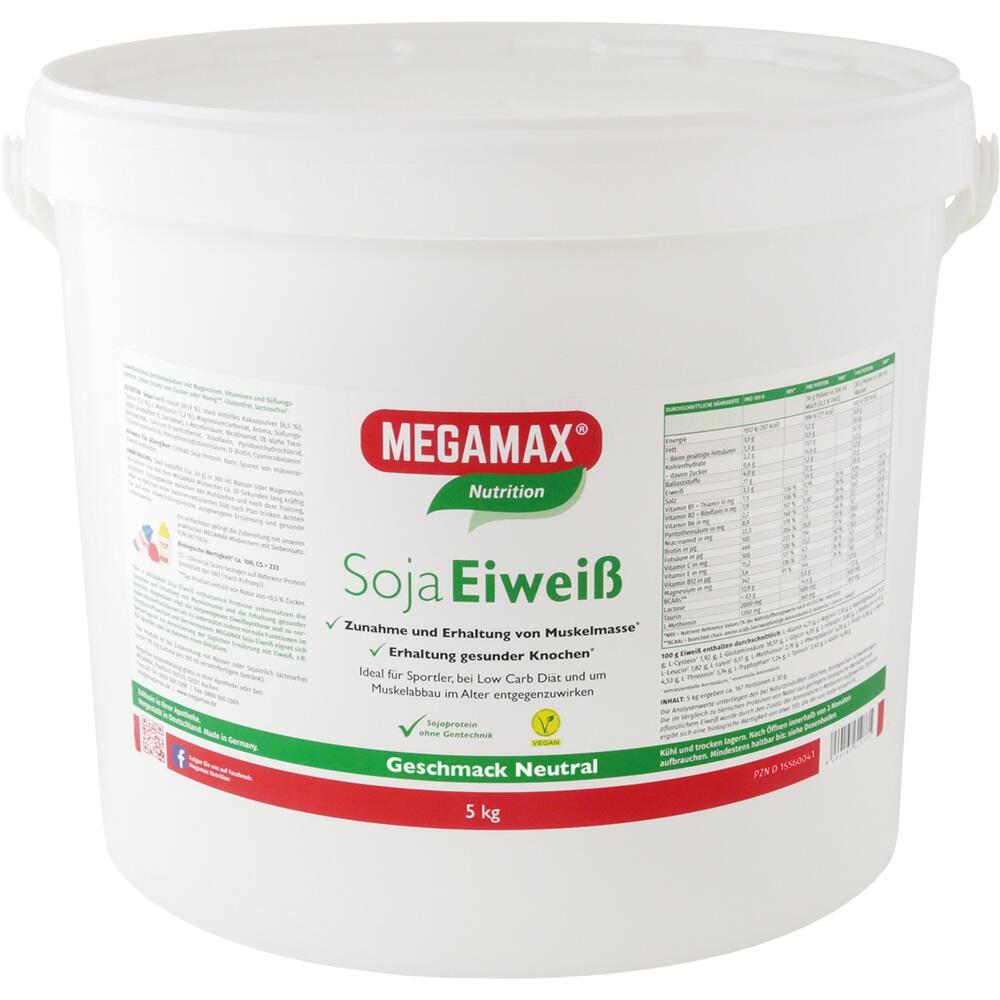 MEGAMAX Nutrition Soja Eiweiß 5 kg Pulver
