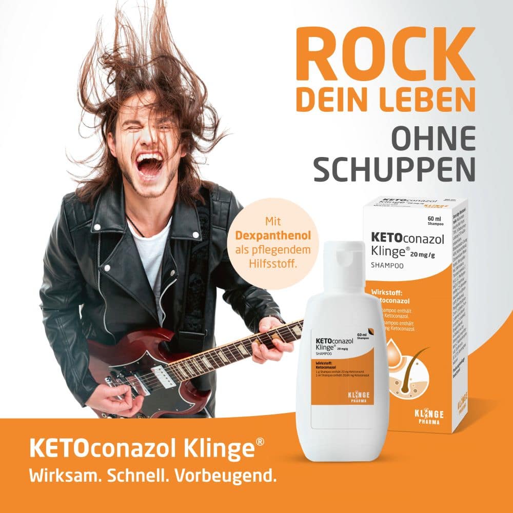 KETOconazol Klinge 20 mg/g 60 ml Shampoo