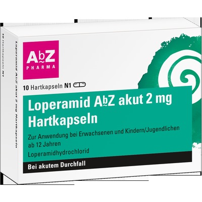 Loperamid AbZ akut 2mg 10 St Hartkapseln