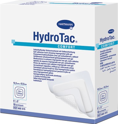 HYDROTAC comfort Schaumverband 12,5x12,5 cm steril 10 St Verband