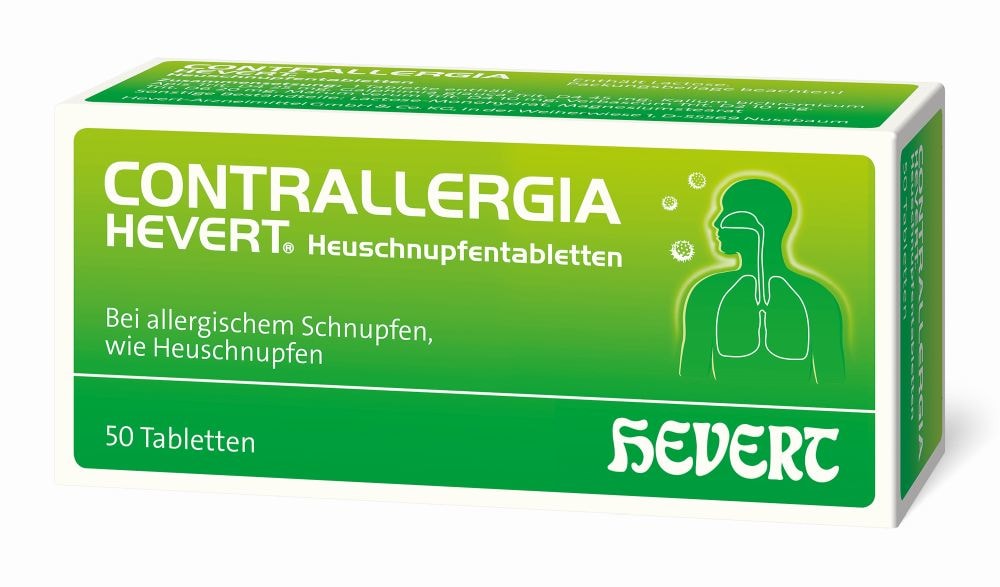CONTRALLERGIA HEVERT Heuschnupfentabletten 50 St Tabletten