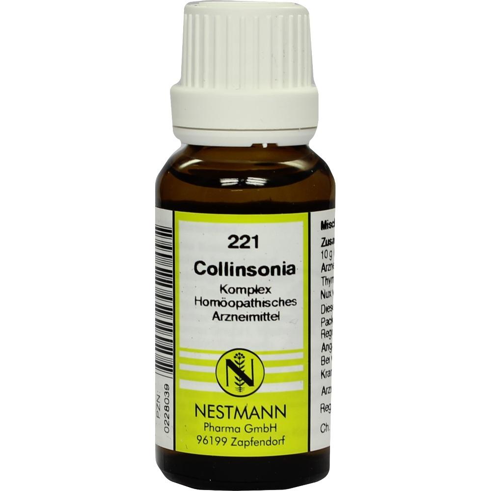 COLLINSONIA KOMPLEX Nr.221 Dilution 20 ml Dilution