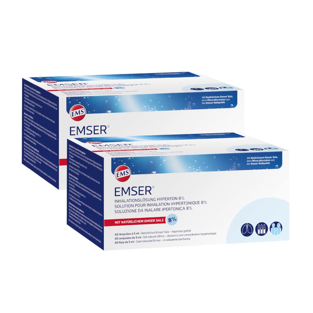 EMSER Inhalationslösung Hyperton 8% 120X5 ml Inhalationsampullen