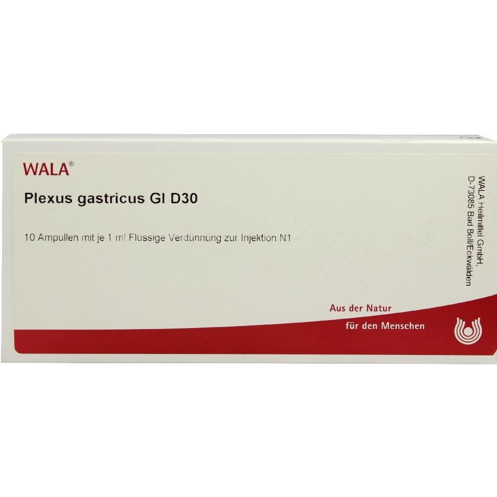 WALA Plexus gastricus Gl D30 Ampullen 10X1 ml Ampullen