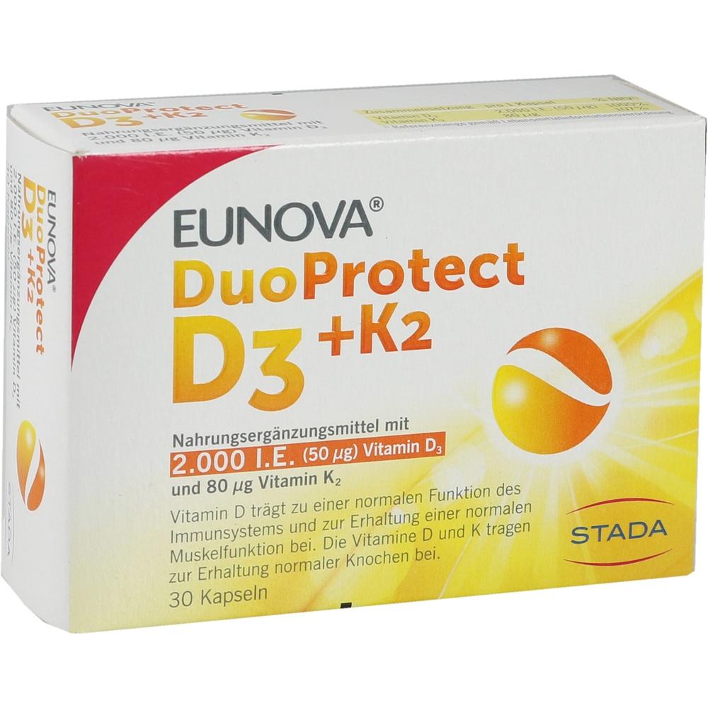 EUNOVA DuoProtect D3+K2 2000 I.E. 30 St Kapseln