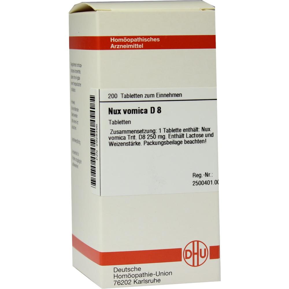NUX VOMICA D 8 Tabletten 200 St Tabletten