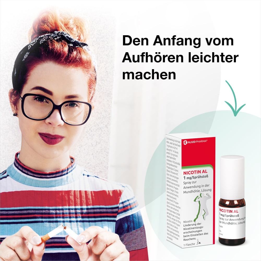 Nicotin AL 1 mg / Sprühstoß zur Rauchentwöhnung 1 St Spray