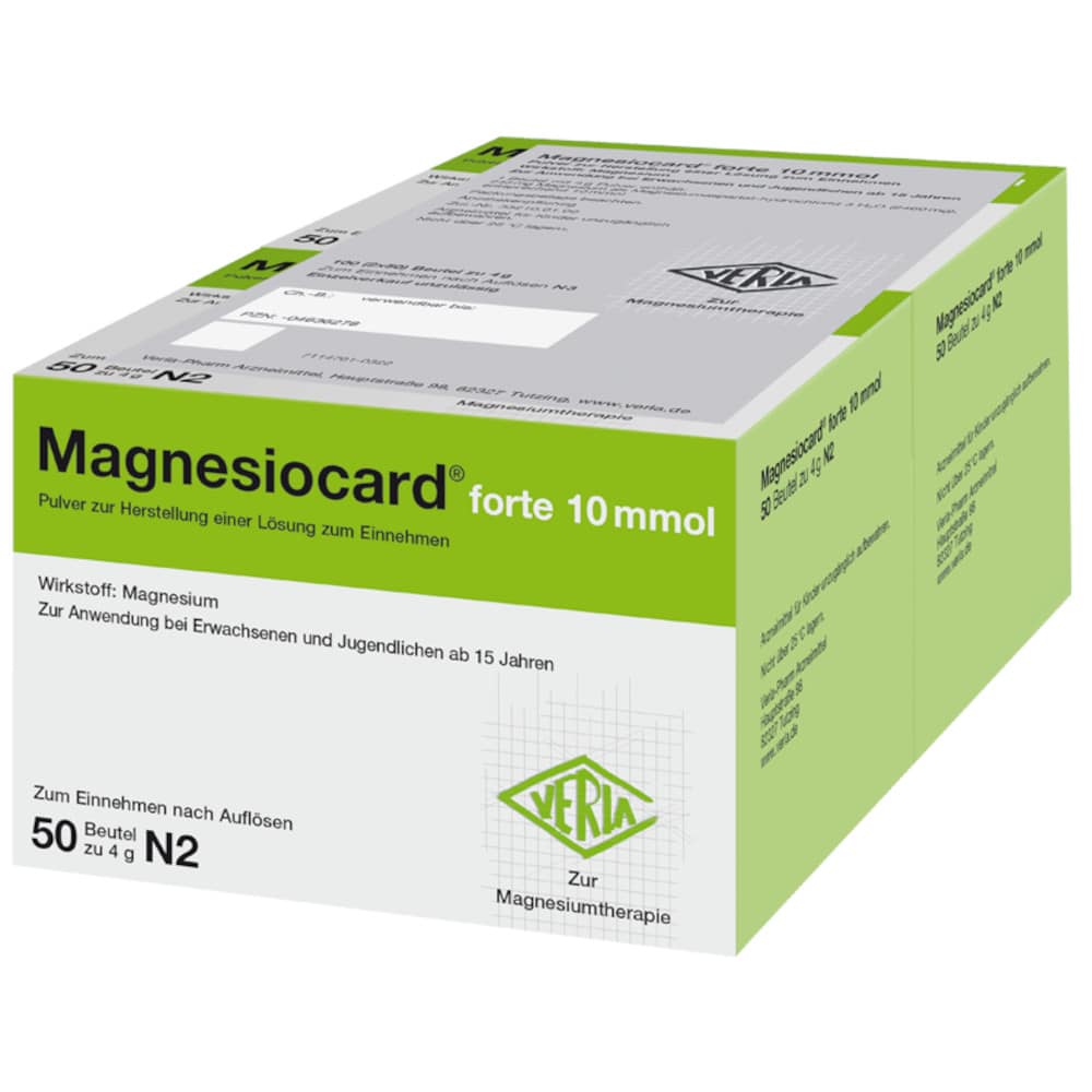 Magnesiocard forte 10mmol 100 St Pulver zur Herstellung einer Lösung zum Einnehmen