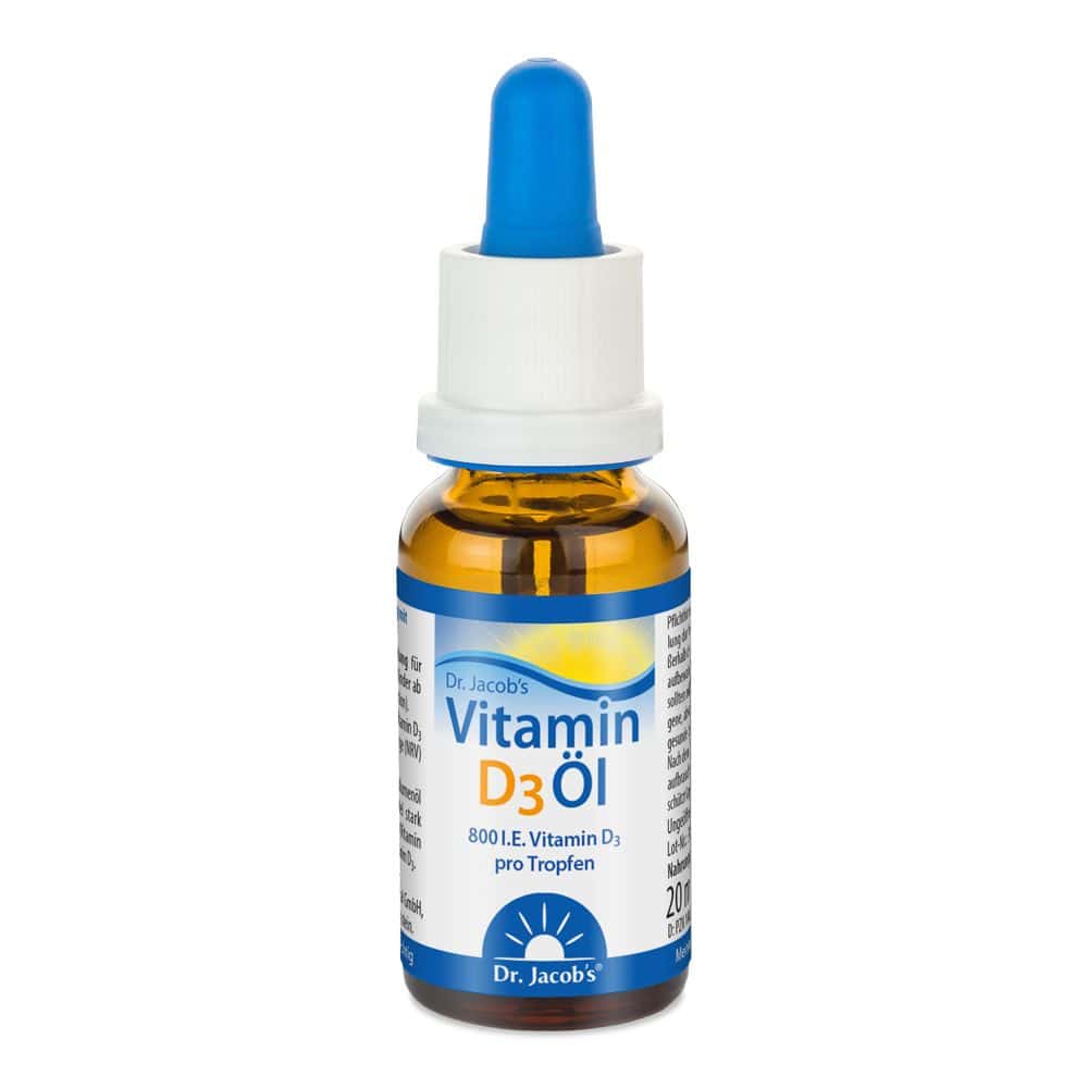 Dr. Jacob's Vitamin D3 Öl 640 Tropfen 800 IE D3 vegetarisch