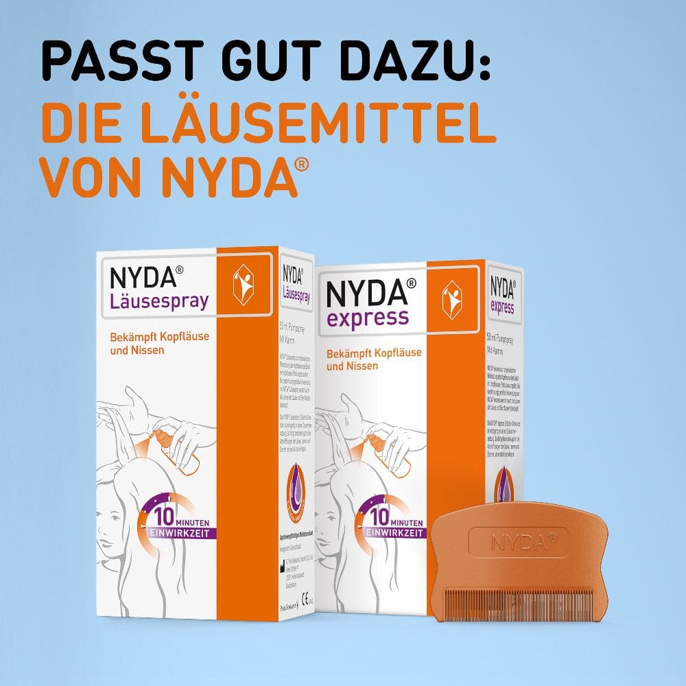 NYDA Läuse- und Nissenkamm Metall  1 St