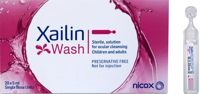 XAILIN Wash Augenspüllösung in Einzeldosen 20X5 ml Augentropfen