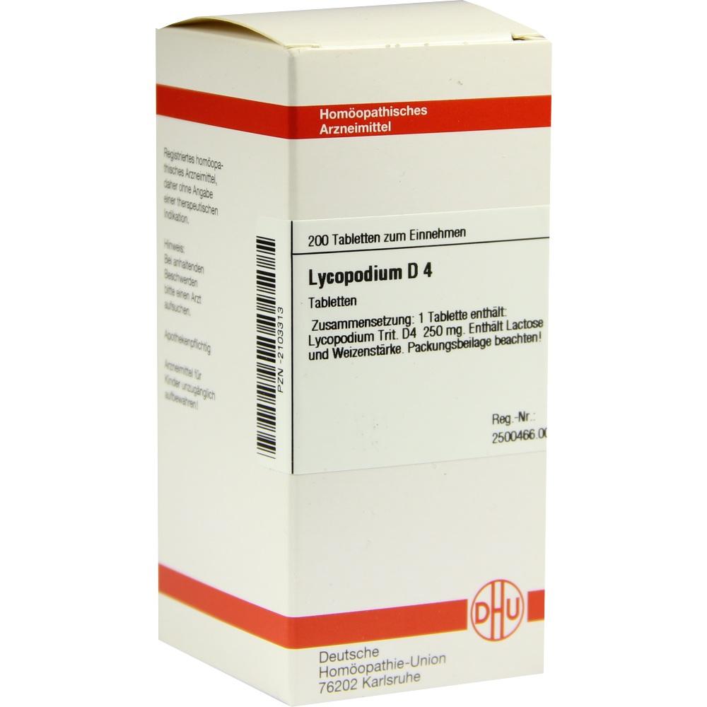 LYCOPODIUM D 4 Tabletten 200 St Tabletten