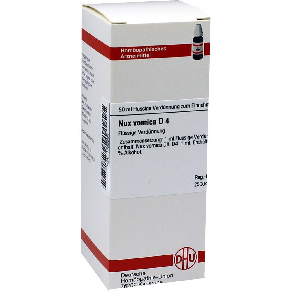 NUX VOMICA D 4 Dilution 50 ml Dilution