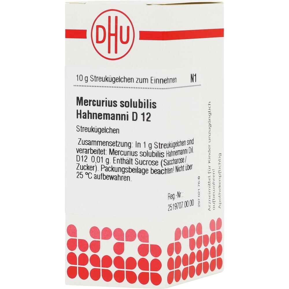 MERCURIUS SOLUBILIS Hahnemanni D 12 Globuli 10 g Globuli
