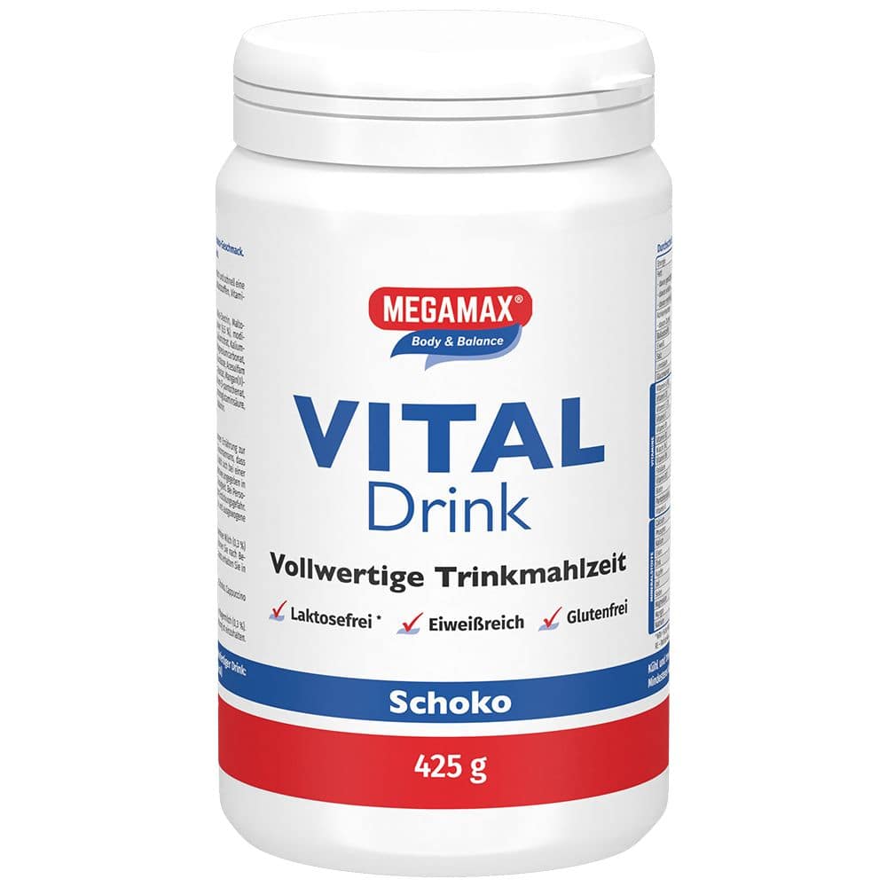 MEGAMAX Body & Balance VITAL Drink Schoko 425 g Pulver