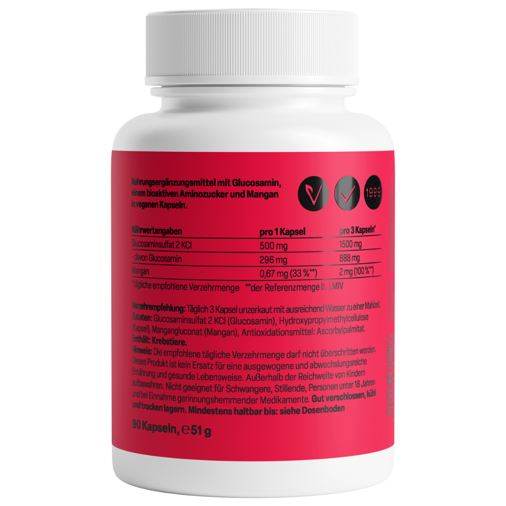 Zein Pharma Glucosamin +Mangan 500 mg 90 St Kapseln
