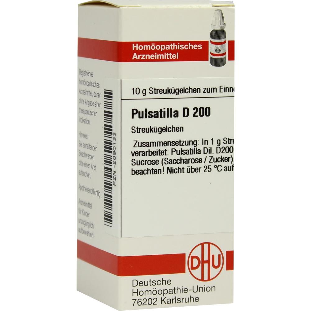 PULSATILLA D 200 Globuli 10 g Globuli