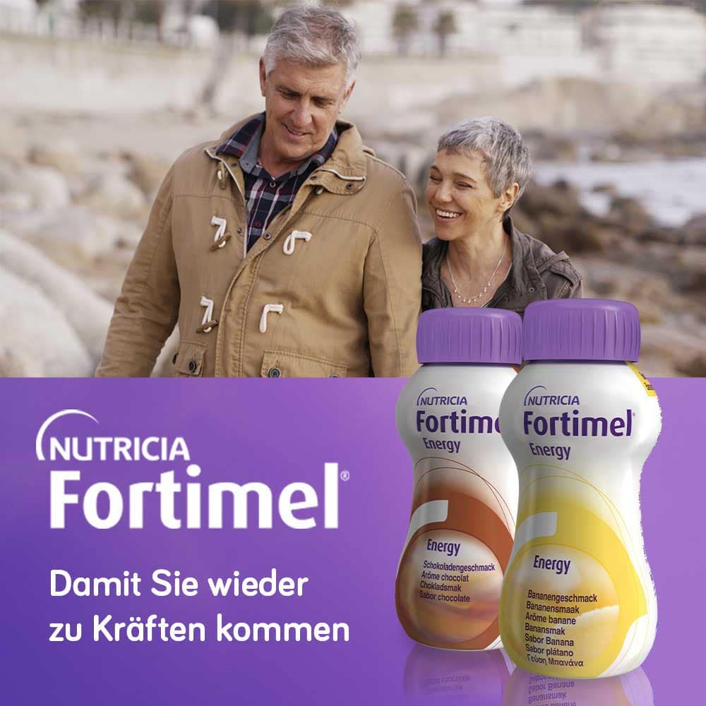 Fortimel Energy Trinknahrung Banane 8X4X200 ml Flüssigkeit