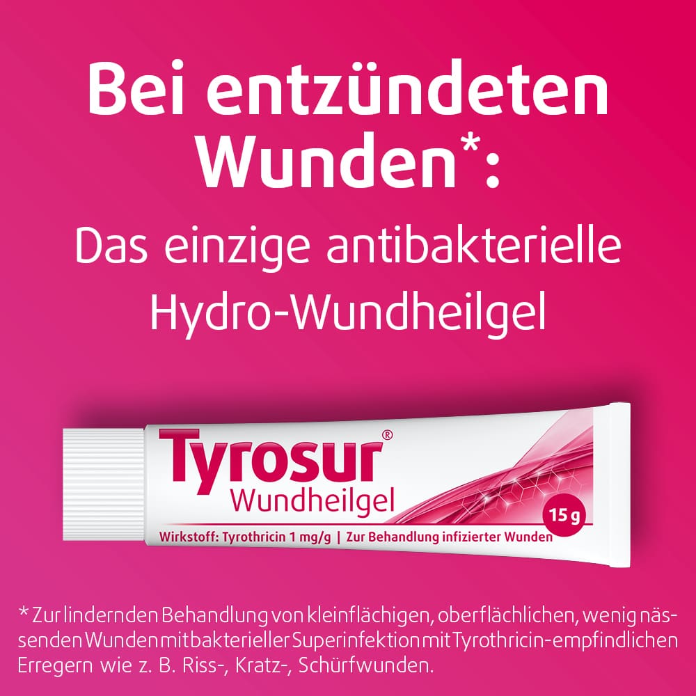 Tyrosur Wundheilgel 15 g Gel