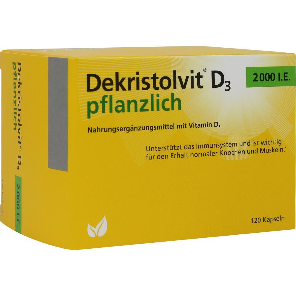 Dekristolvit D3 2000.I.E. pflanzlich 120 St Kapseln