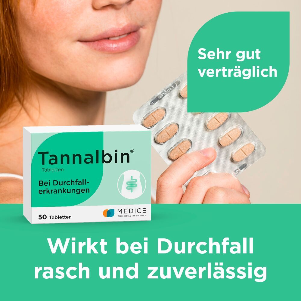 Tannalbin bei Durchfallerkrankungen 50 St Tabletten