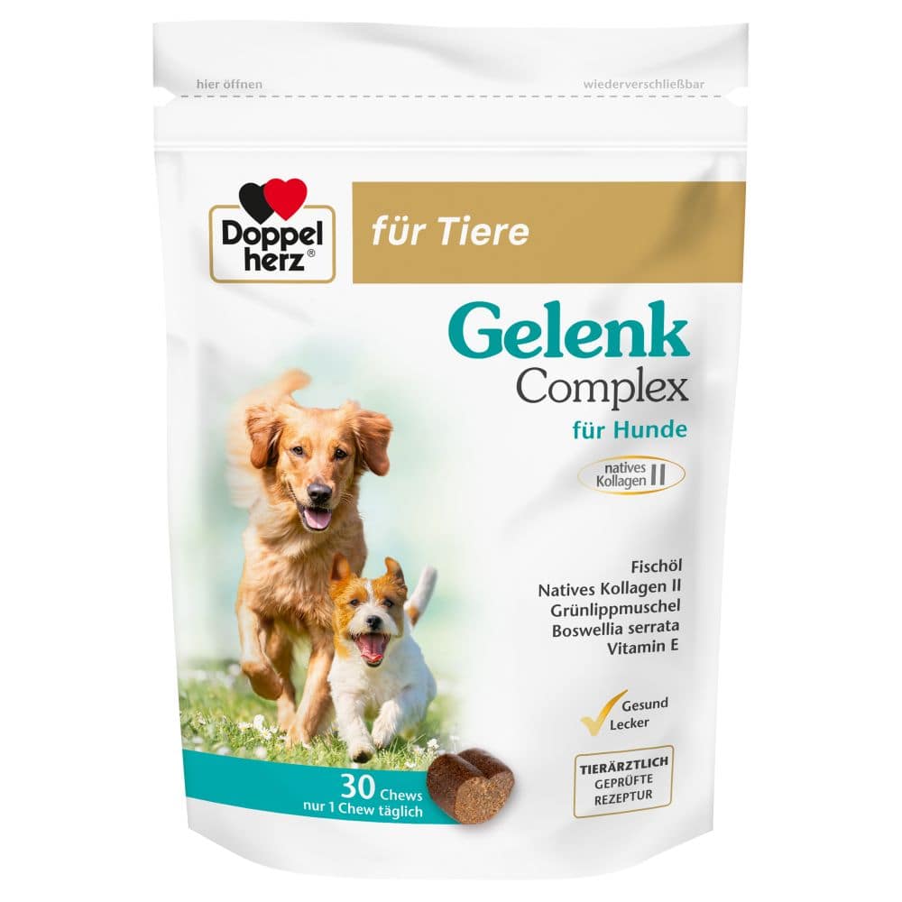 Doppelherz für Tiere Gelenk Complex für Hunde 30 St Kautabletten