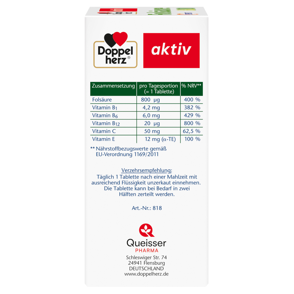 Doppelherz aktiv Folsäure 800 DEPOT  60 St Tabletten